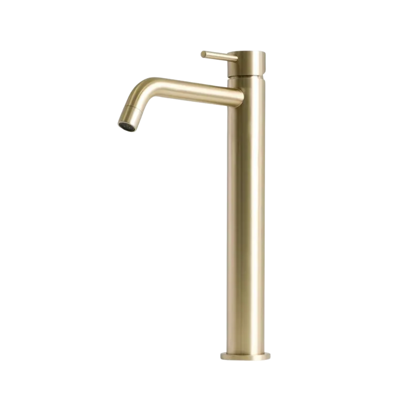 Verona Tall Basin Mixer Brushed Gold