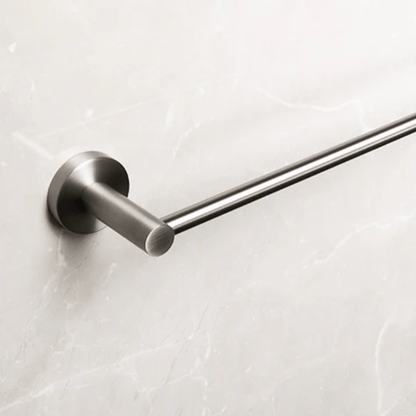 Single Towel Rail - Brushed Nickel