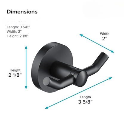 Towel Hook Matte Black