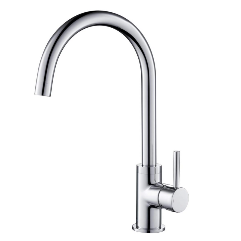 Luna Gooseneck Kitchen Mixer Chrome