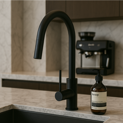 Puglia Pullout Kitchen Mixer Black