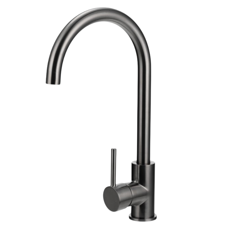 Luna Gooseneck Kitchen Mixer Gunmetal