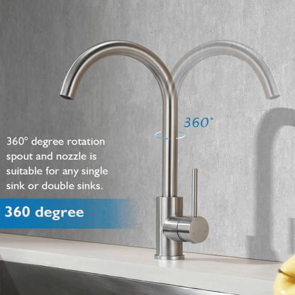 Gooseneck Mixer Brushed Nickel