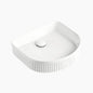 Semi Fluted Basin Matte White - 400x360x130