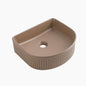 Semi Fluted Basin Matte Mink - 400x360x130