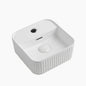 Tap Hole Square Curved Edge Basin White - 275x275x120