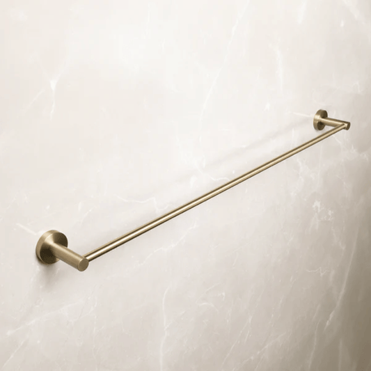 Single Towel Rail - Brushed Gold