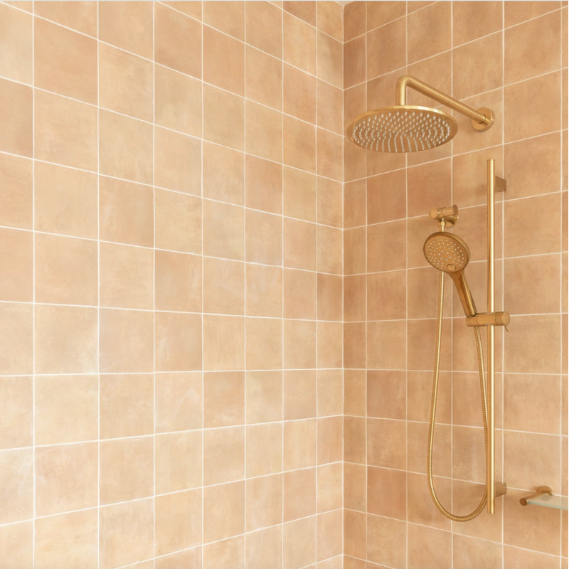 Verdura Shower Rail Light Brushed Gold