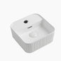 Tap Hole Square Curved Edge Basin White - 275x275x120